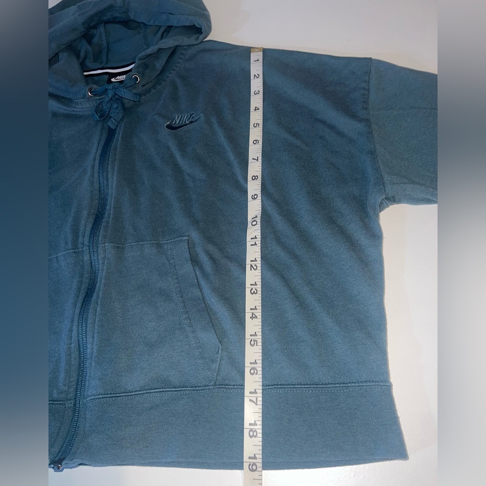 NIKE  Full Zip Cropped TRIBLEND CLUB HOODIE Size L - Picture 6 of 6